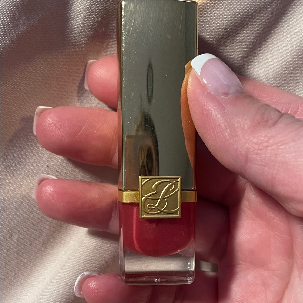 Estee Lauder Gold and Red Lipstick